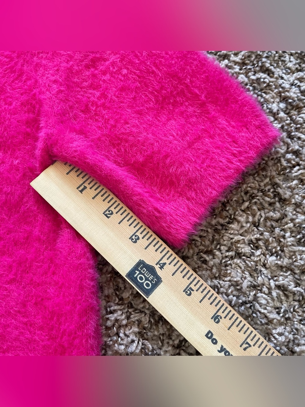 Maeve by Anthropologie Hot Pink Eyelash Scoop Neck Sweater Top Women's Size M - Picture 9 of 15